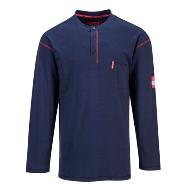 Bizflame Henley Shirt in Navy